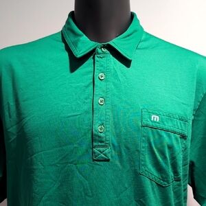Travis Mathew Green Golf Polo Shirt